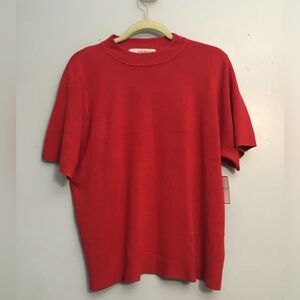 Sag Harbor Vibrant Red Short Sleeve Tee